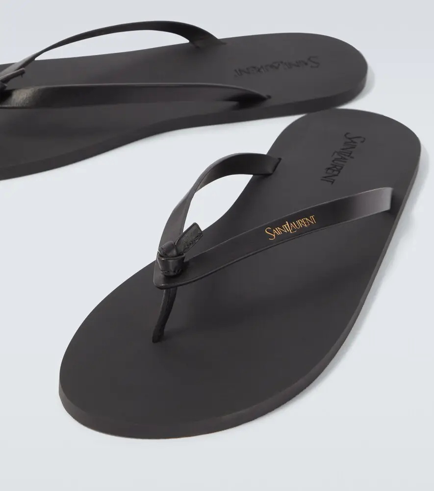 Saint Laurent Leather thong sandals | Thumbnail 4