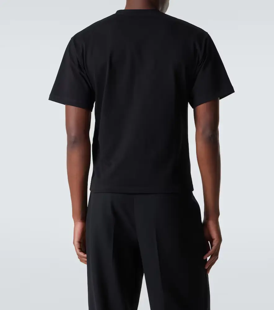 Saint Laurent Cropped cotton jersey T-shirt | Thumbnail 6