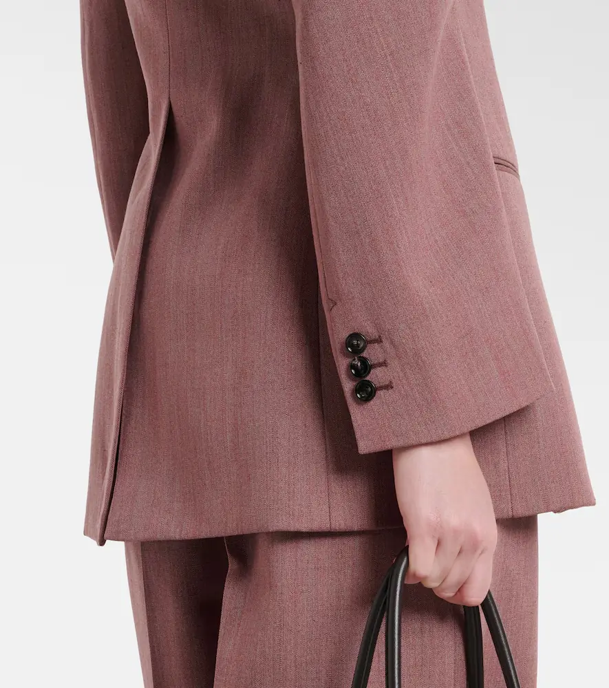 Bottega Veneta Wool and linen-blend blazer | Thumbnail 3