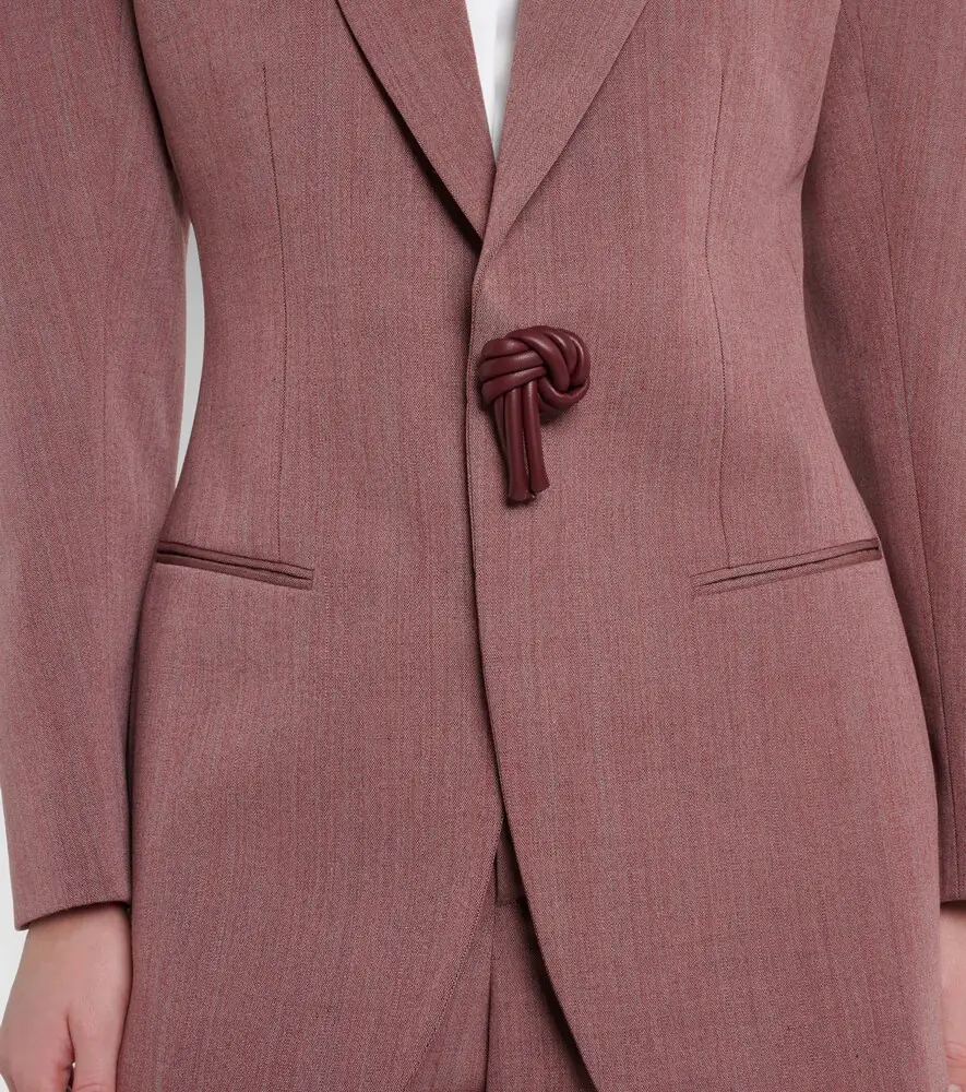 Bottega Veneta Wool and linen-blend blazer | Thumbnail 7