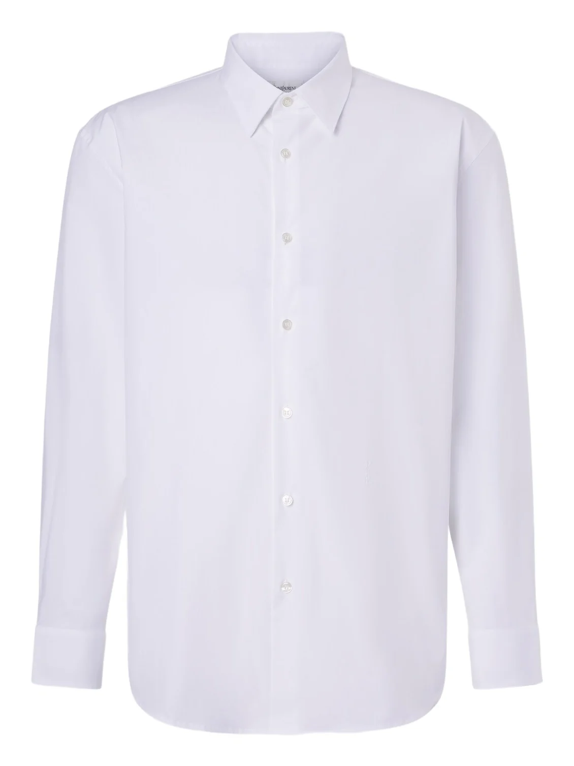 Saint Laurent Cassandre cotton-blend poplin shirt