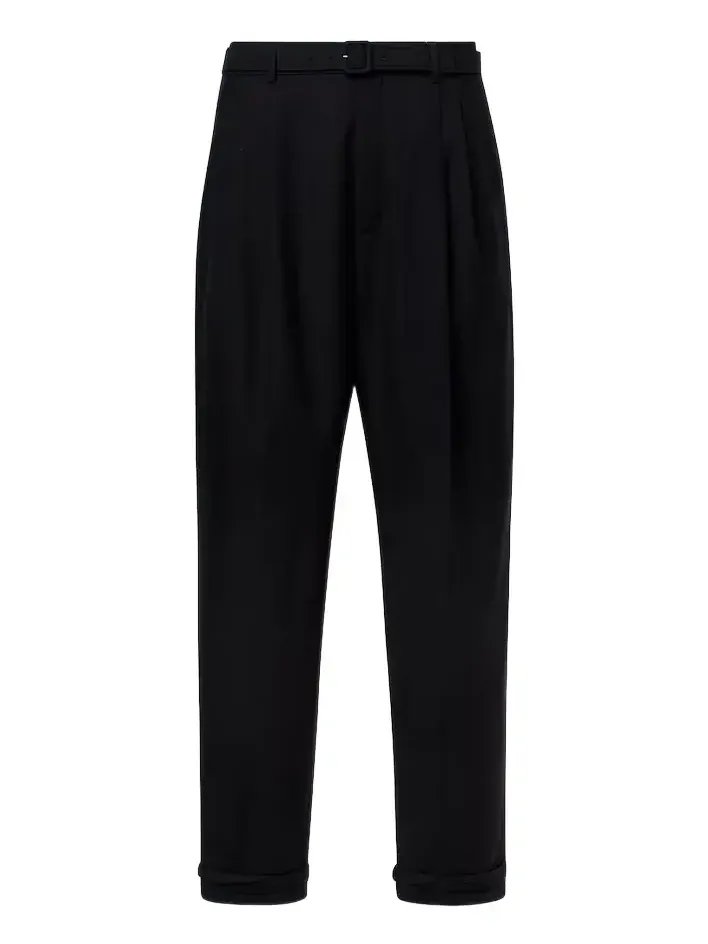 Wool gabardine straight pants Wool gabardine straight pants