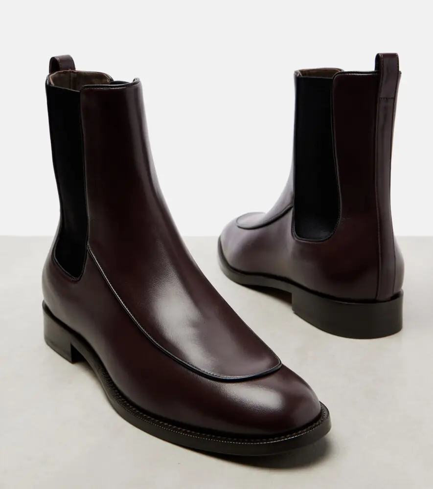 Max Mara Mirto leather Chelsea boots | Thumbnail 4 Max Mara Mirto leather Chelsea boots | Thumbnail 4