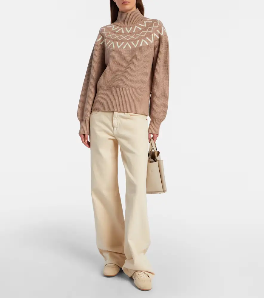 Varley Marcie ribbed-knit turtleneck sweater | Thumbnail 5