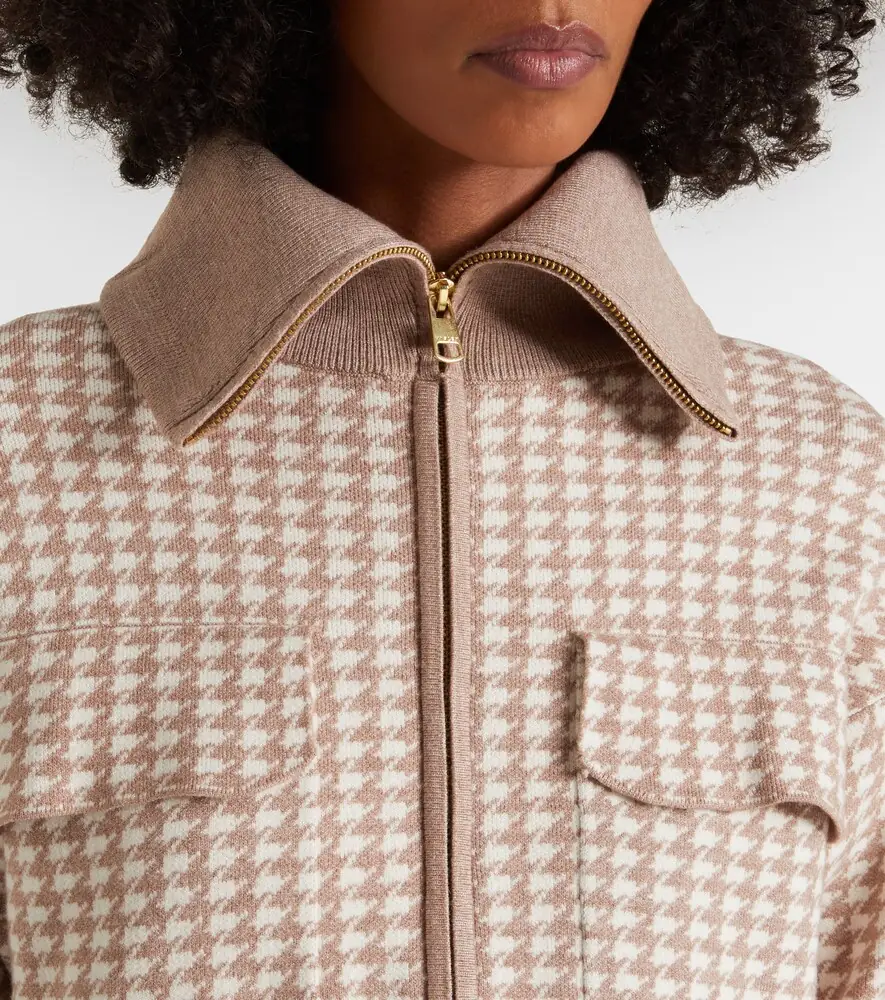 Varley Ablett houndstooth jacquard jacket | Thumbnail 5