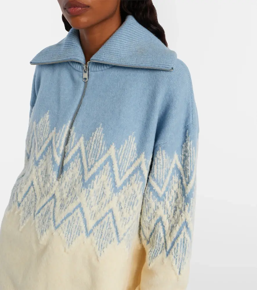 Varley Hedda jacquard half-zip sweater | Thumbnail 2 Varley Hedda jacquard half-zip sweater | Thumbnail 2
