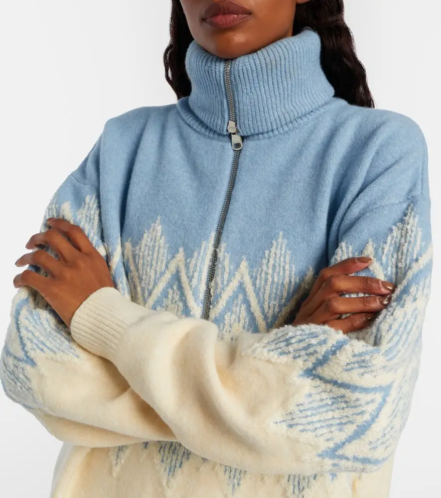 Varley Hedda jacquard half-zip sweater | Thumbnail 4 Varley Hedda jacquard half-zip sweater | Thumbnail 4