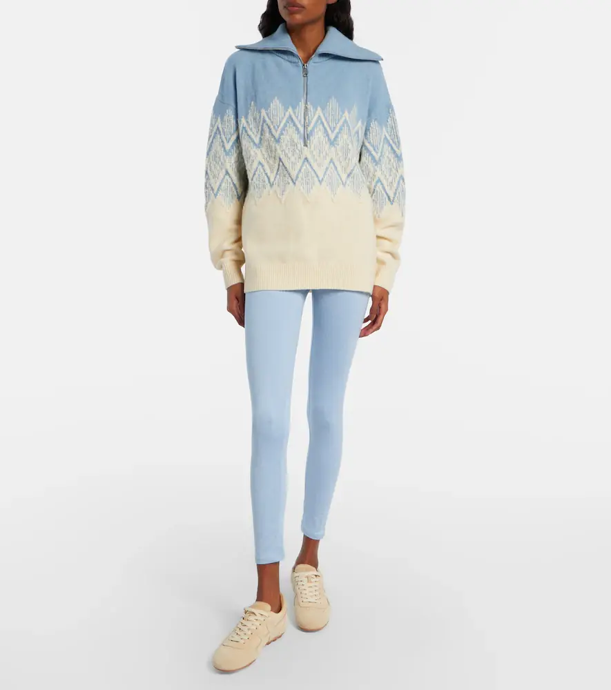 Varley Hedda jacquard half-zip sweater | Thumbnail 5 Varley Hedda jacquard half-zip sweater | Thumbnail 5