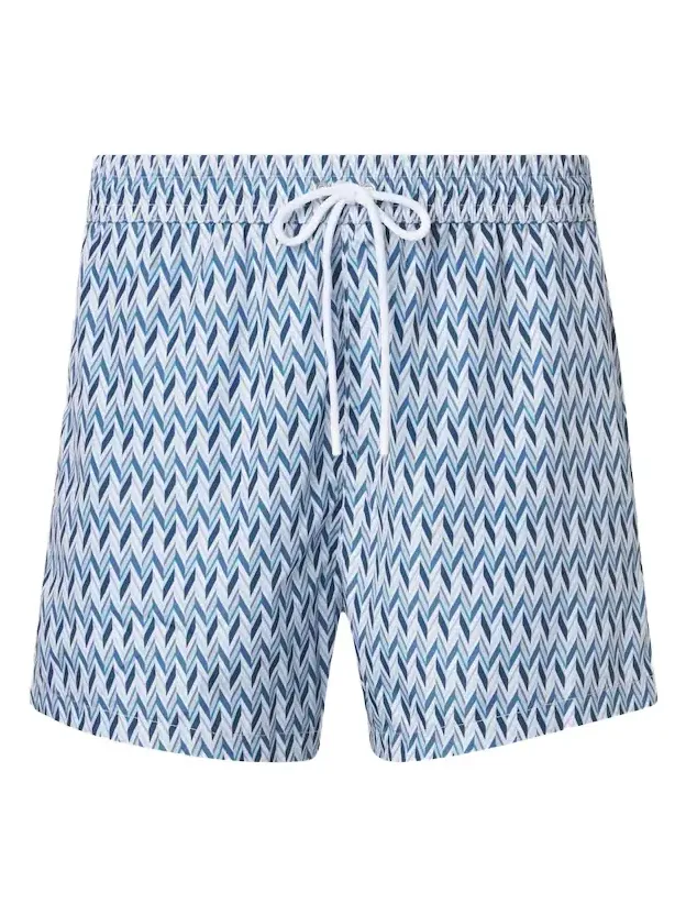 Zigzag swim trunks