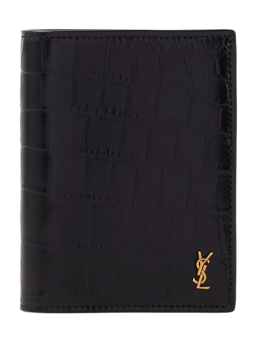 Saint Laurent Cassandre leather card holder