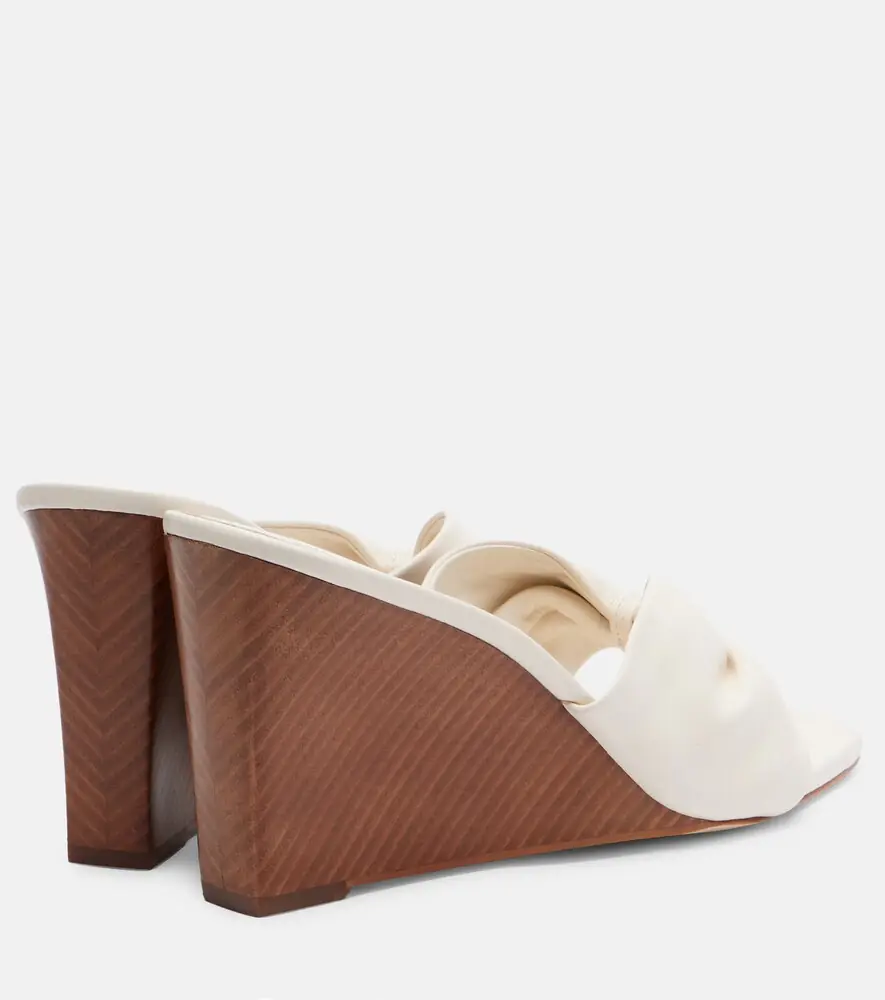 Veronica Beard Leather wedge sandals | Thumbnail 4 Veronica Beard Leather wedge sandals | Thumbnail 4