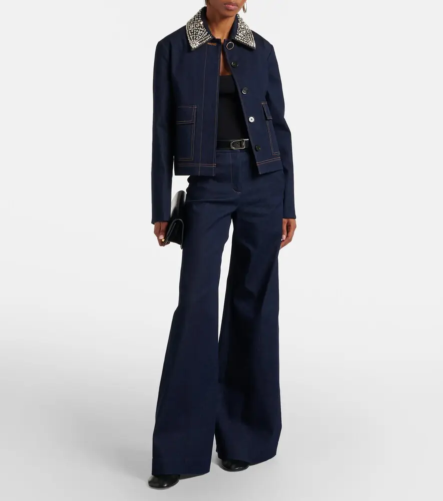 Veronica Beard Barrington embellished denim jacket | Thumbnail 5 Veronica Beard Barrington embellished denim jacket | Thumbnail 5