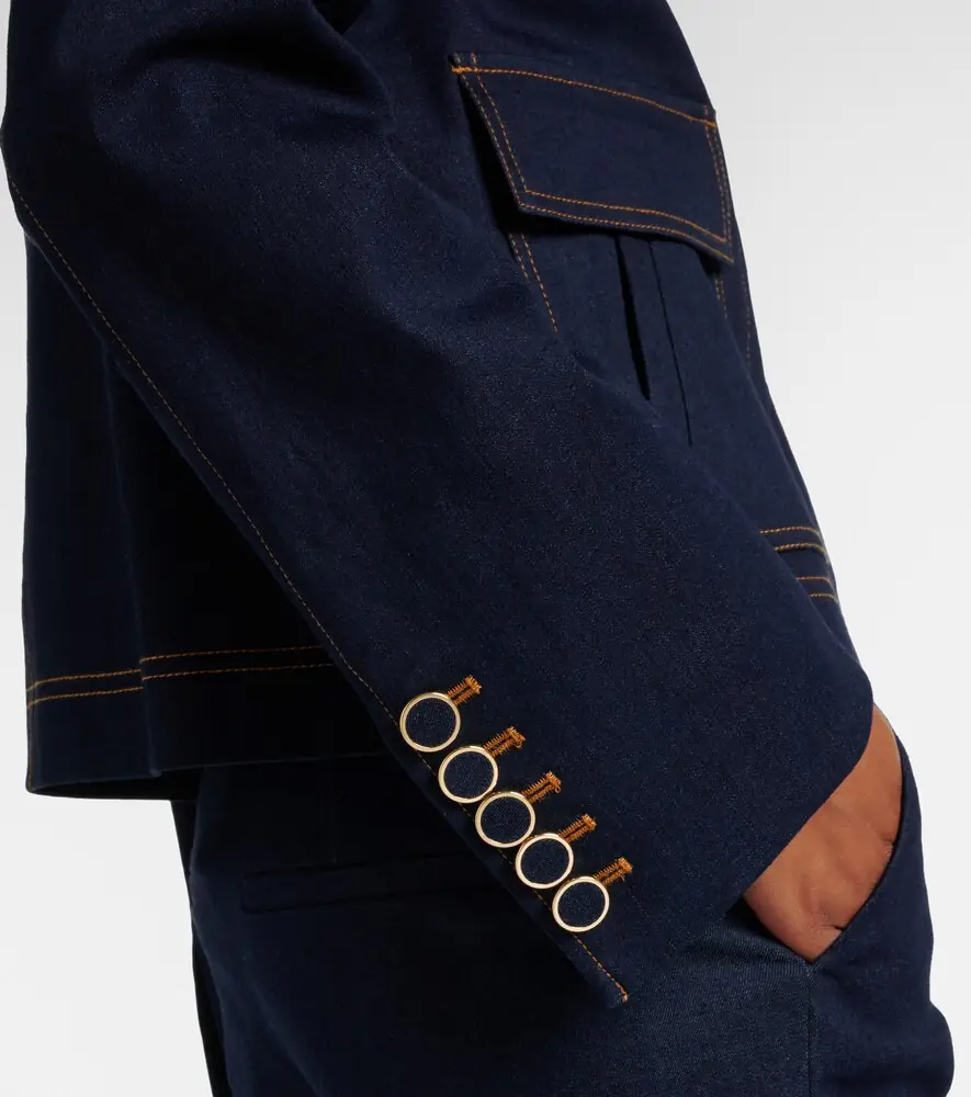 Veronica Beard Barrington embellished denim jacket | Thumbnail 6 Veronica Beard Barrington embellished denim jacket | Thumbnail 6