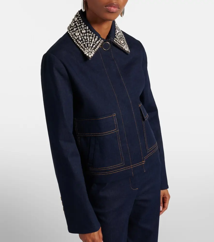 Veronica Beard Barrington embellished denim jacket | Thumbnail 7 Veronica Beard Barrington embellished denim jacket | Thumbnail 7