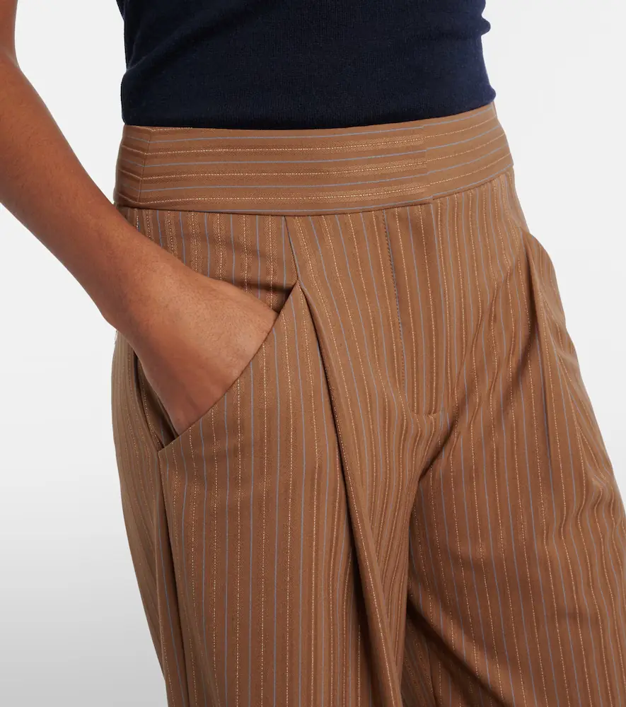 Veronica Beard Rimini pinstripe wide-leg pants | Thumbnail 3 Veronica Beard Rimini pinstripe wide-leg pants | Thumbnail 3