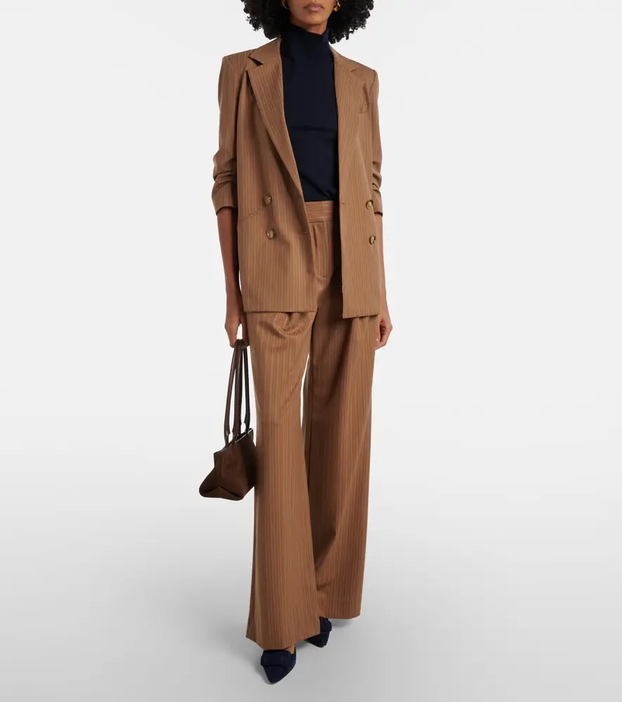 Veronica Beard Rimini pinstripe wide-leg pants | Thumbnail 4 Veronica Beard Rimini pinstripe wide-leg pants | Thumbnail 4