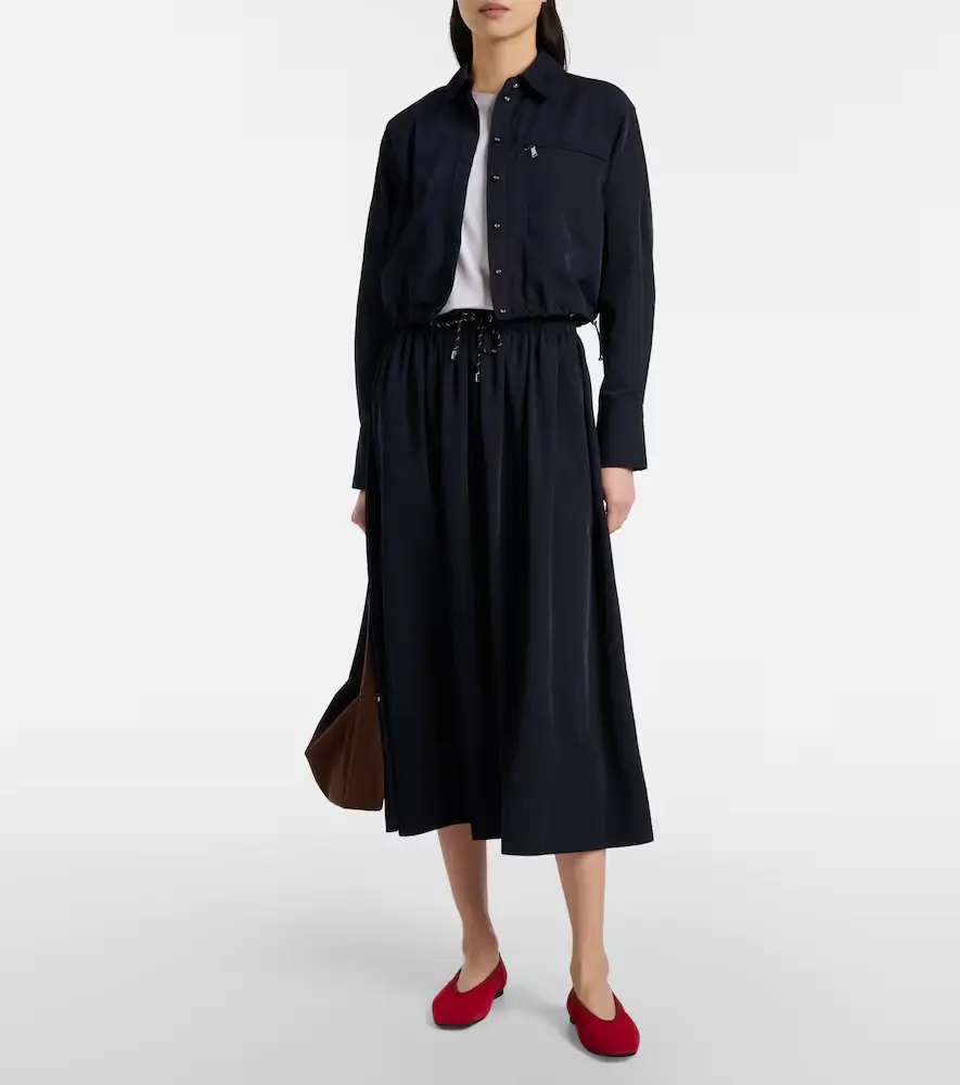 Veronica Beard Bates gathered taffeta midi skirt | Thumbnail 5 Veronica Beard Bates gathered taffeta midi skirt | Thumbnail 5