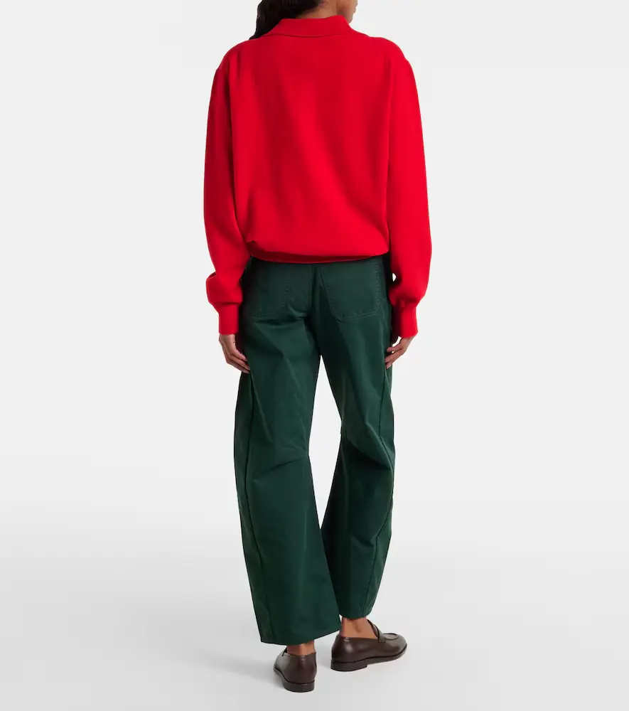 Veronica Beard Sloan cotton twill barrel-leg pants | Thumbnail 3 Veronica Beard Sloan cotton twill barrel-leg pants | Thumbnail 3