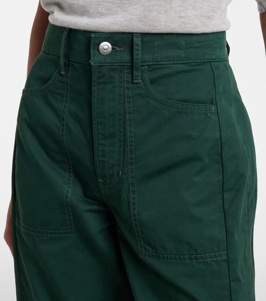 Veronica Beard Sloan cotton twill barrel-leg pants | Thumbnail 4 Veronica Beard Sloan cotton twill barrel-leg pants | Thumbnail 4