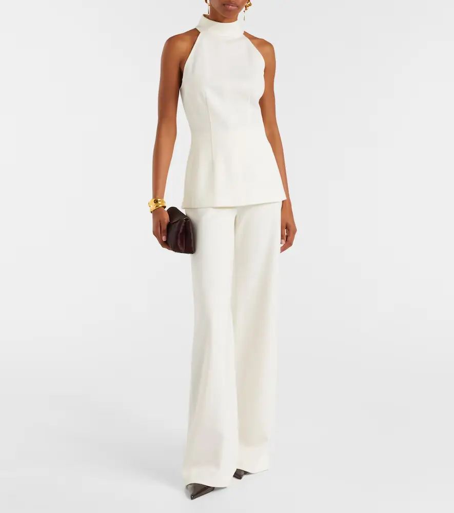 Veronica Beard Kalinda high-rise wide-leg pants | Thumbnail 4 Veronica Beard Kalinda high-rise wide-leg pants | Thumbnail 4