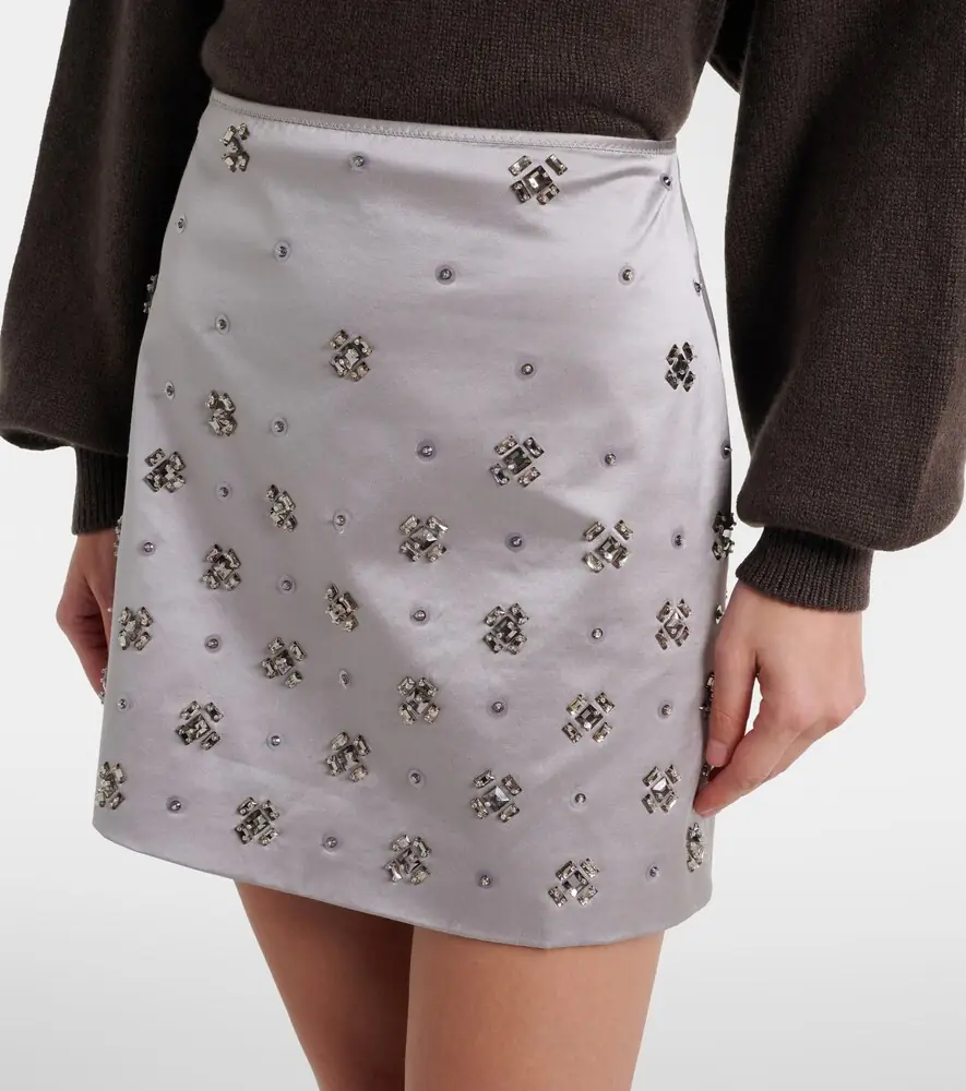 Veronica Beard Olenna embellished cotton-blend miniskirt | Thumbnail 2 Veronica Beard Olenna embellished cotton-blend miniskirt | Thumbnail 2