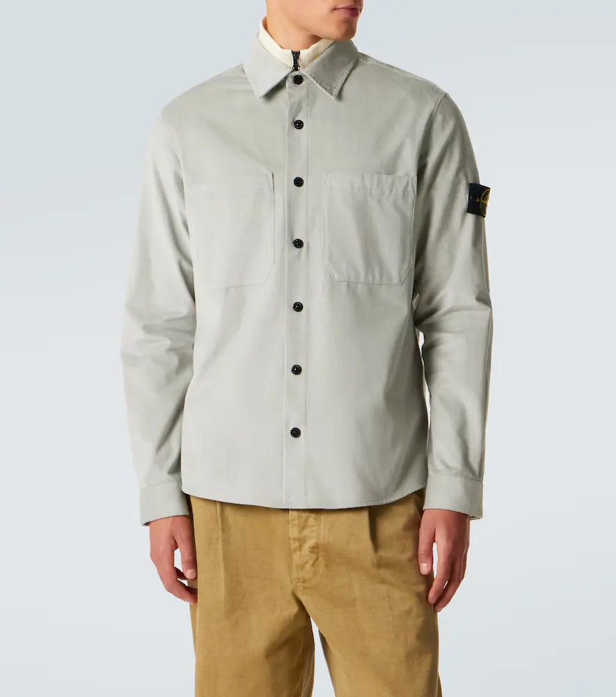 Stone Island Compass cotton corduroy overshirt | Thumbnail 3 Stone Island Compass cotton corduroy overshirt | Thumbnail 3