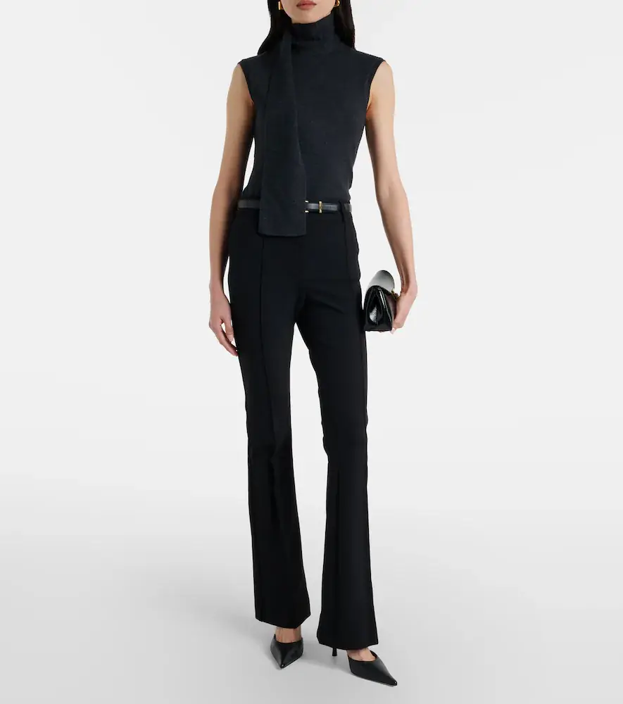 Veronica Beard Hibiscus high-rise flared pants | Thumbnail 5