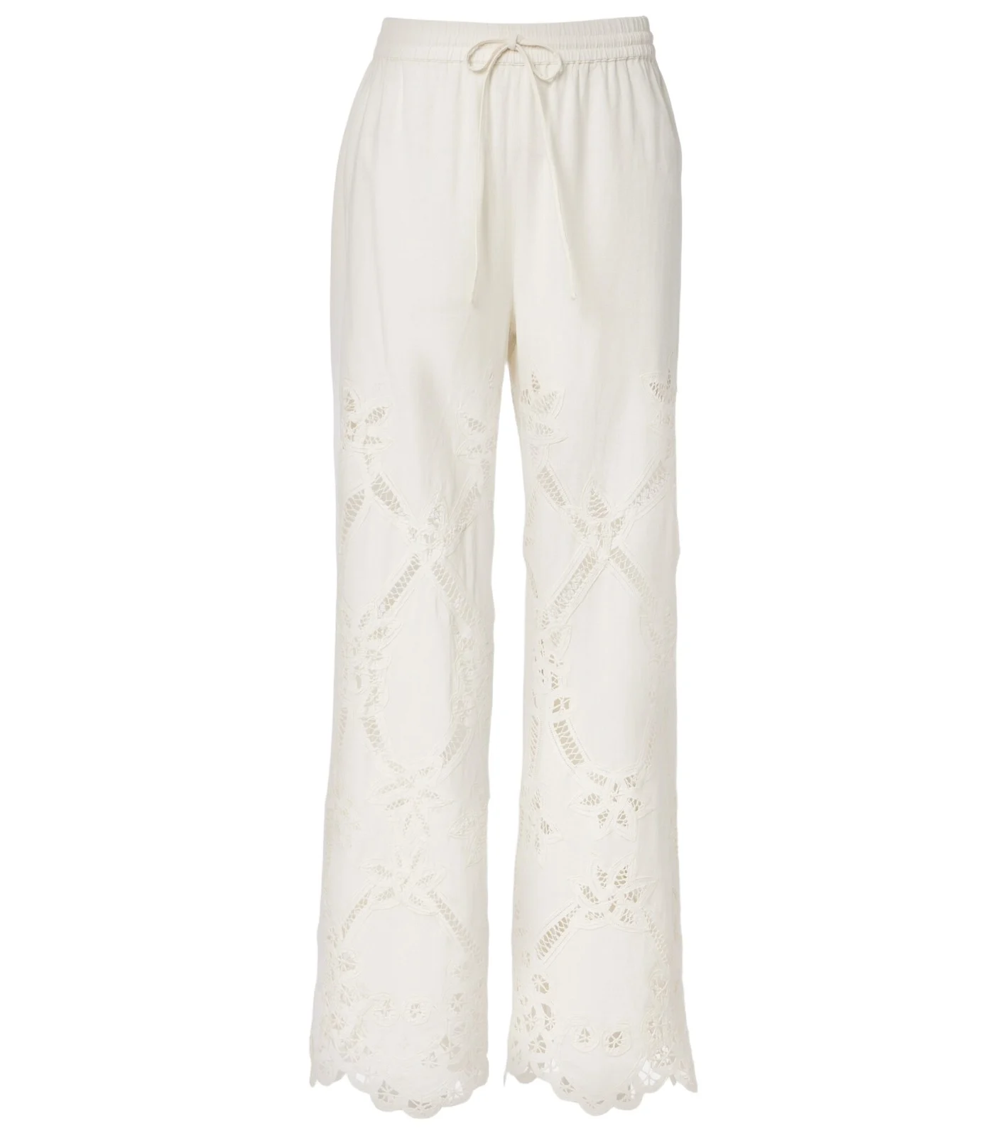 Daisy cotton and linen wide-leg pants Daisy cotton and linen wide-leg pants
