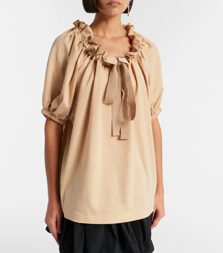 Patou Ruffled cotton top | Thumbnail 3