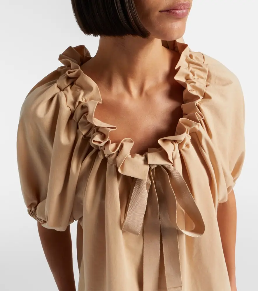 Patou Ruffled cotton top | Thumbnail 4
