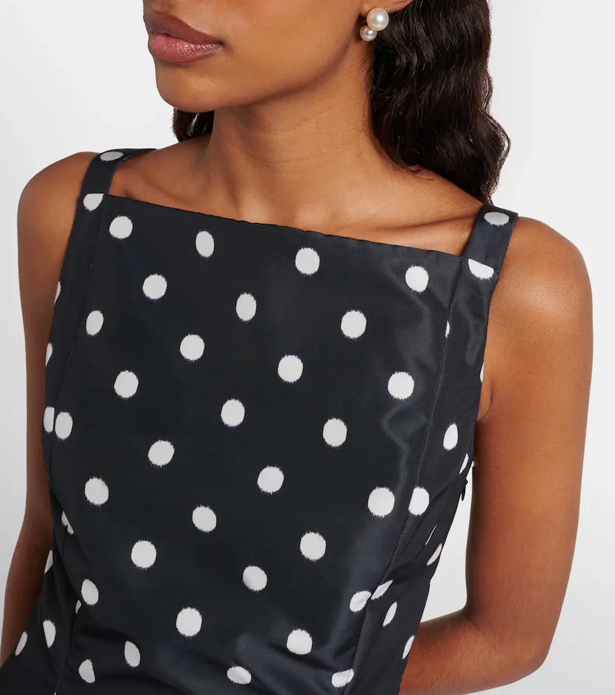 Patou Polka-dot faille minidress | Thumbnail 5