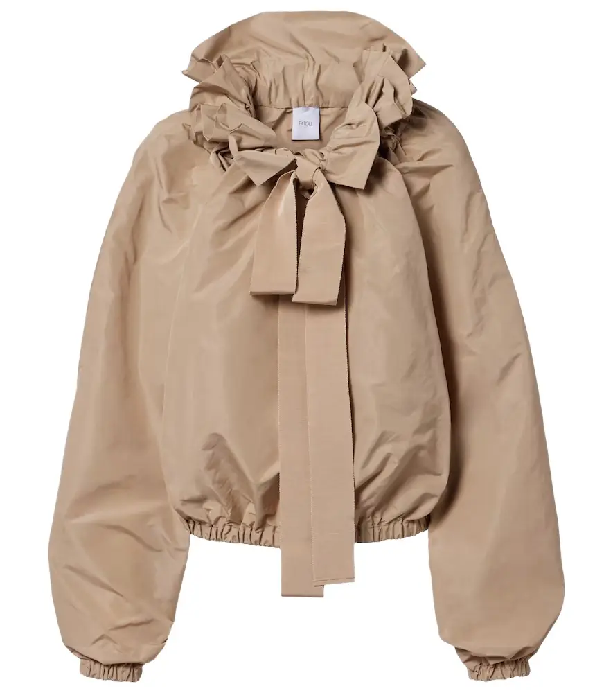 Patou Tie-neck faille top