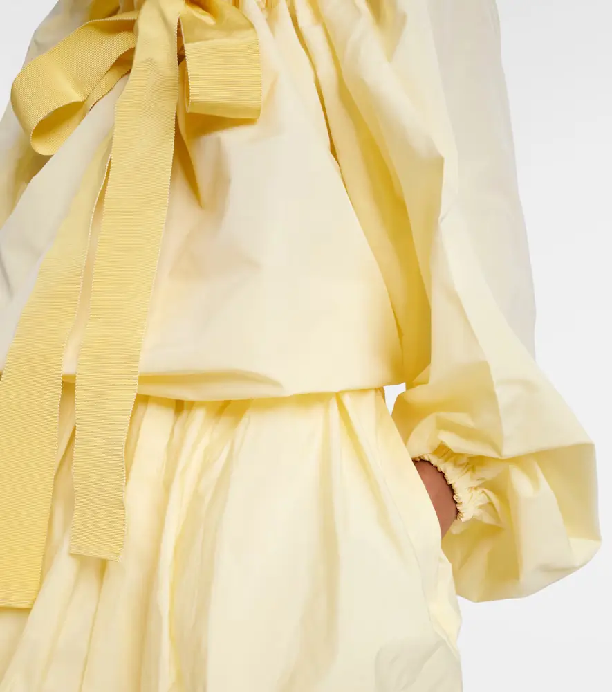 Patou Tie-neck faille top | Thumbnail 2
