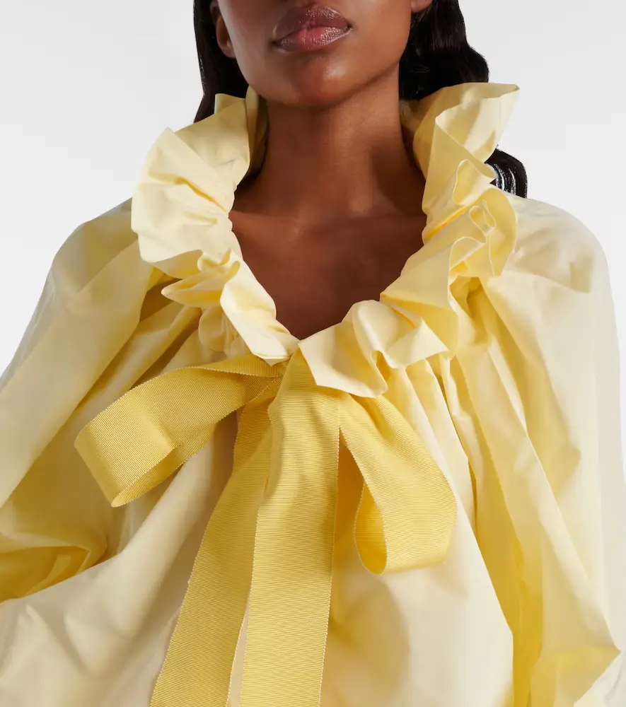 Patou Tie-neck faille top | Thumbnail 4