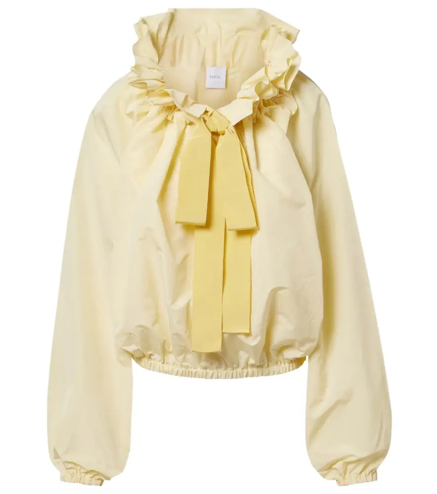 Patou Tie-neck faille top | Image 1 Patou Tie-neck faille top | Image 1