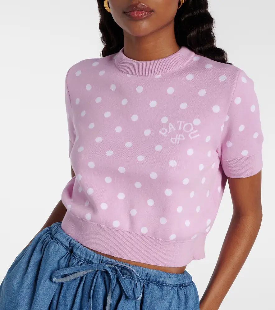Patou Polka-dot cotton-blend sweater | Thumbnail 2 Patou Polka-dot cotton-blend sweater | Thumbnail 2
