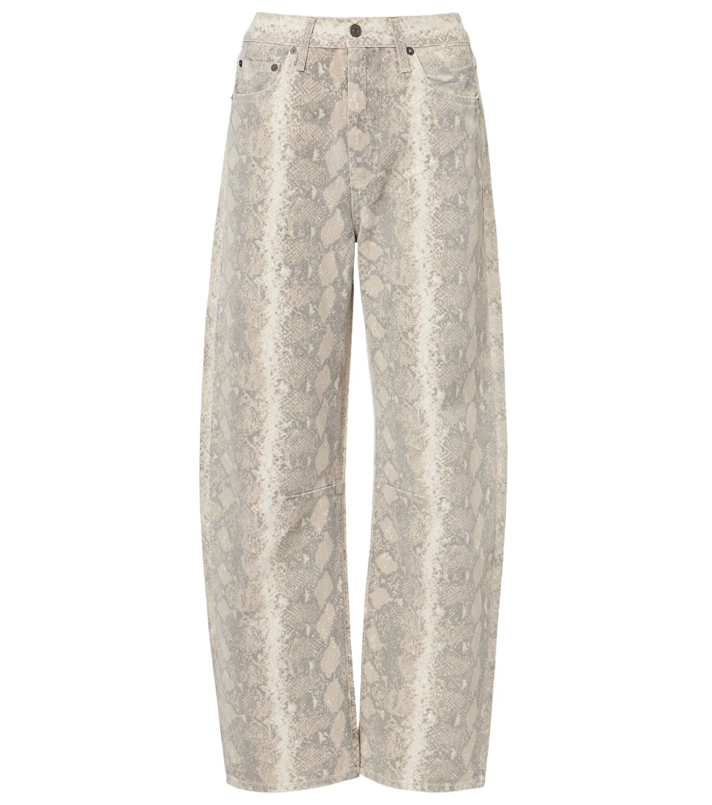 Citizens of Humanity Miro snake-print barrel-leg jeans