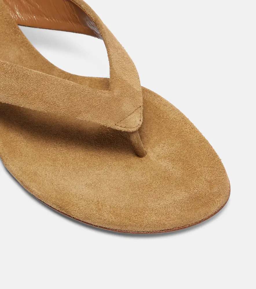 Le Monde Béryl Le Monde Béryl Micro Wedge 40 suede thong sandals | Thumbnail 3