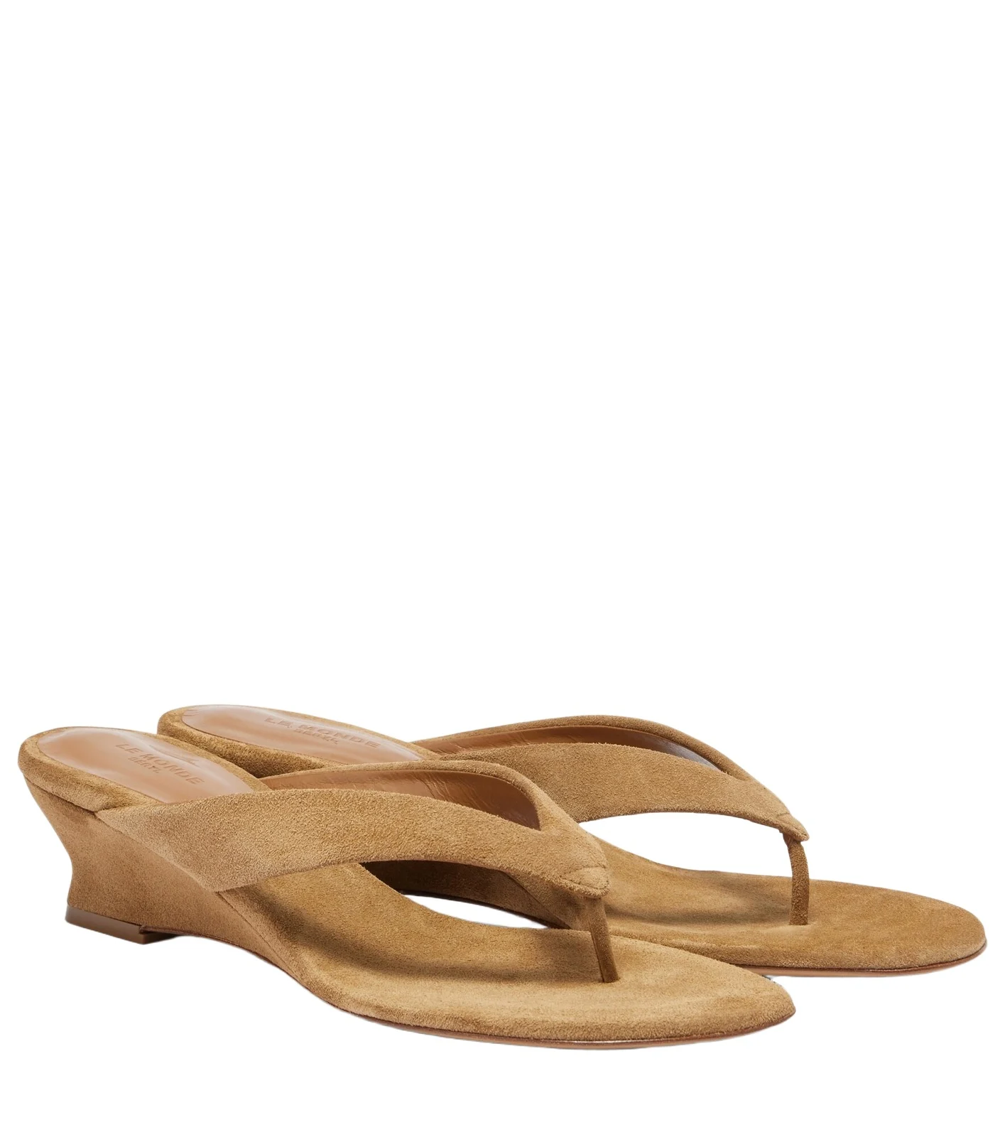 Le Monde Béryl Micro Wedge 40 suede thong sandals