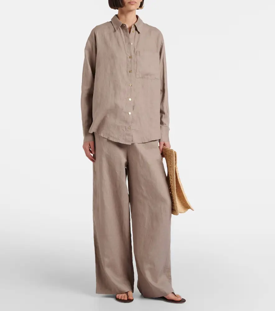 Heidi Klein Zakynthos linen wide-leg pants | Thumbnail 2