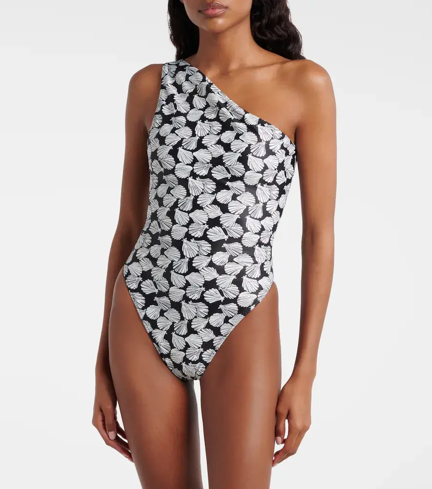 Same Printed one-shoulder swimsuit | Thumbnail 4