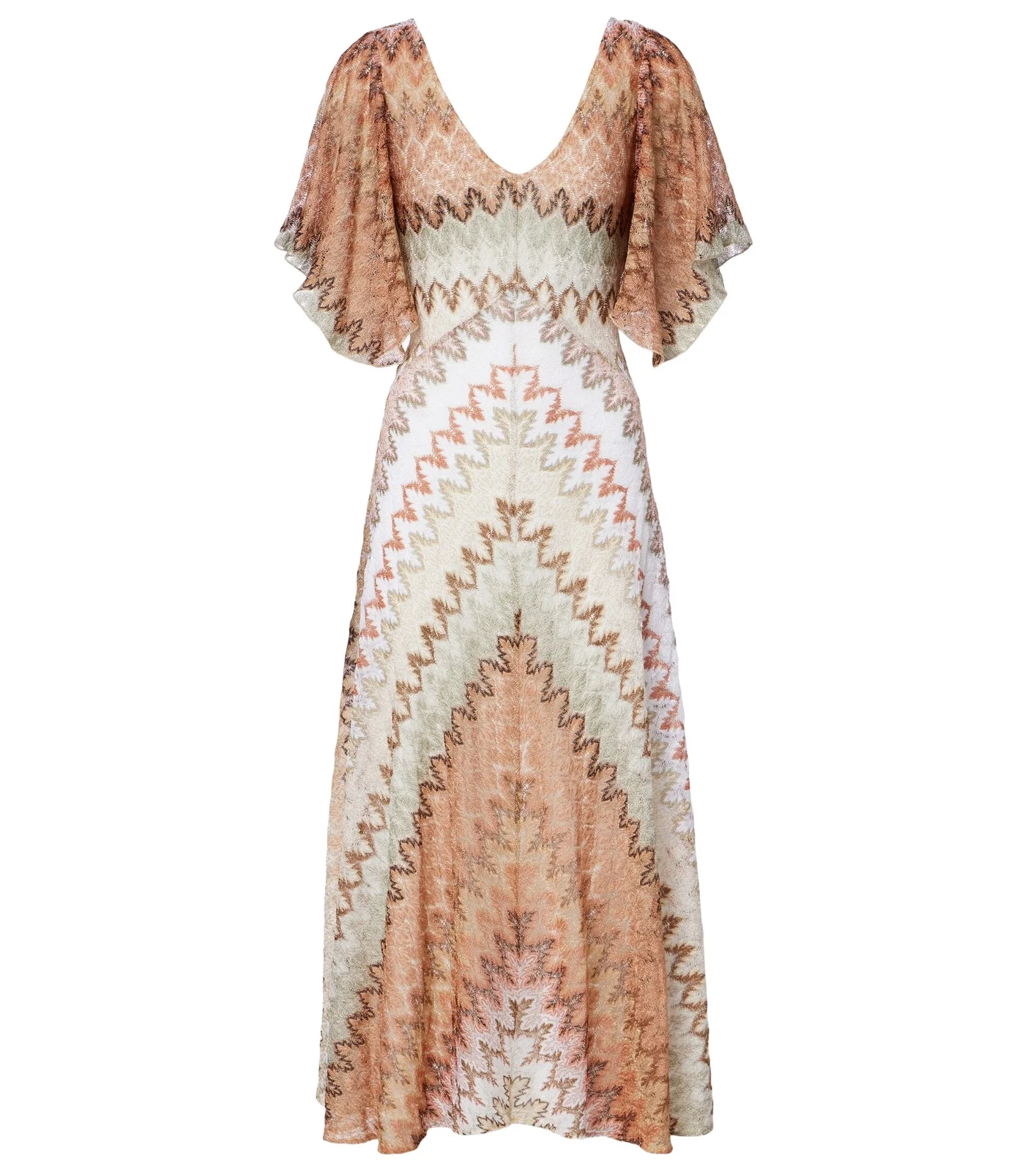 Lamé midi dress