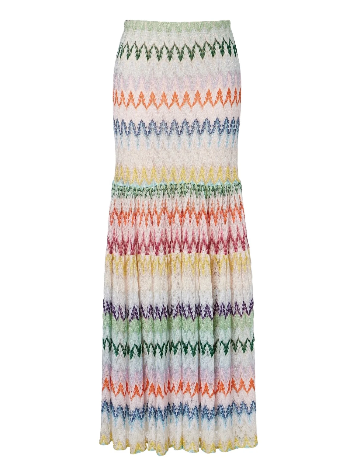 Tiered lamé maxi skirt Tiered lamé maxi skirt