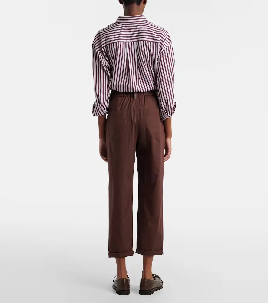 Brunello Cucinelli Monili cotton straight pants | Thumbnail 2