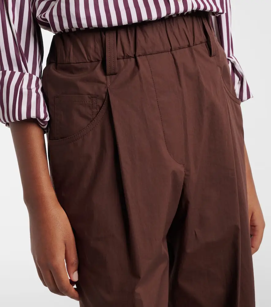 Brunello Cucinelli Monili cotton straight pants | Thumbnail 4