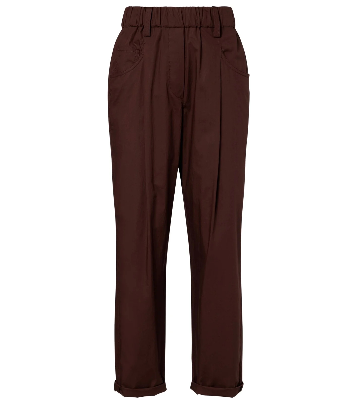 Monili cotton straight pants
