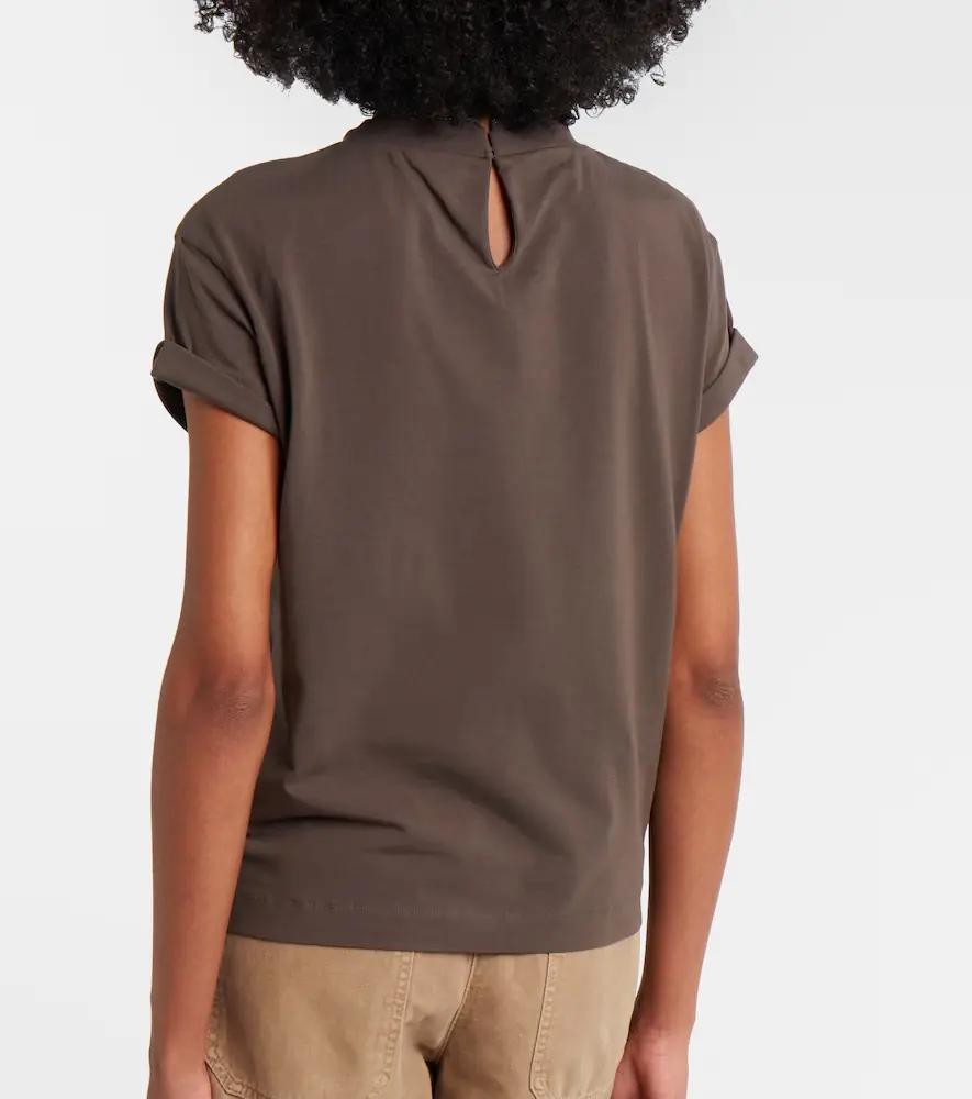 Brunello Cucinelli Monili cotton-blend T-shirt | Thumbnail 5 Brunello Cucinelli Monili cotton-blend T-shirt | Thumbnail 5