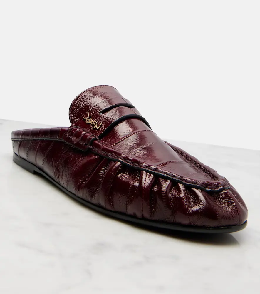 Saint Laurent Le Loafer eel leather mules | Thumbnail 2
