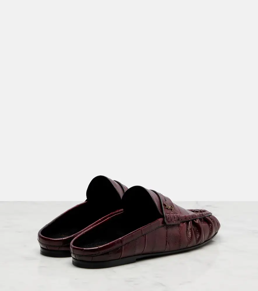Saint Laurent Le Loafer eel leather mules | Thumbnail 3