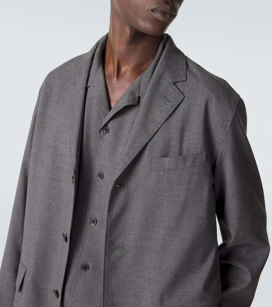 Auralee Cashmere poplin blazer | Thumbnail 4